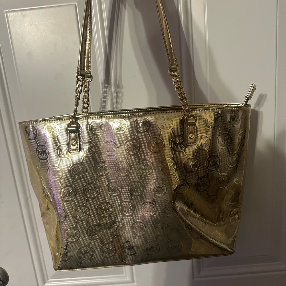 Michael Kors Shimmering Gold Tote